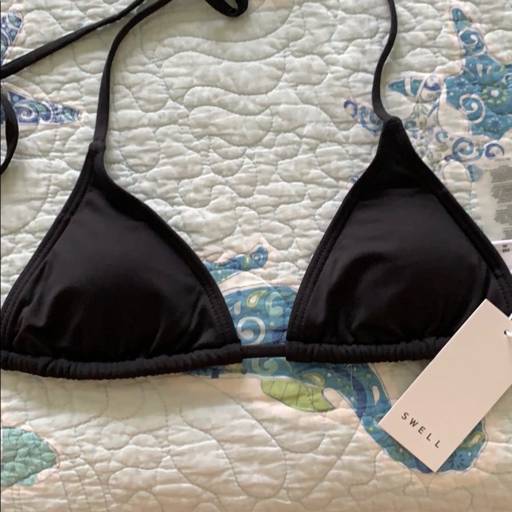 SWELL Black “Miami Bikini Top”